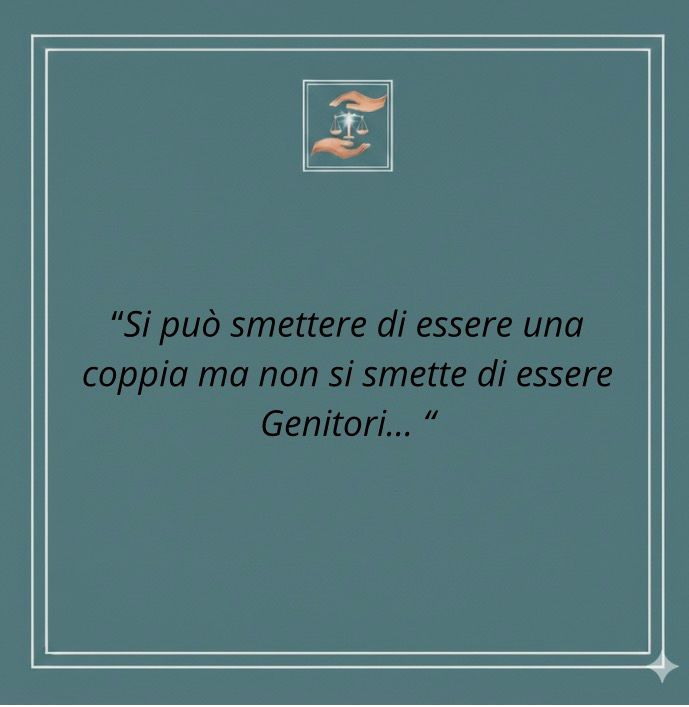 Si può smettere di essere una coppia ma non si smette di essere Genitori